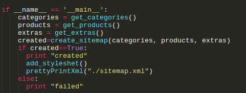 sitemap with python